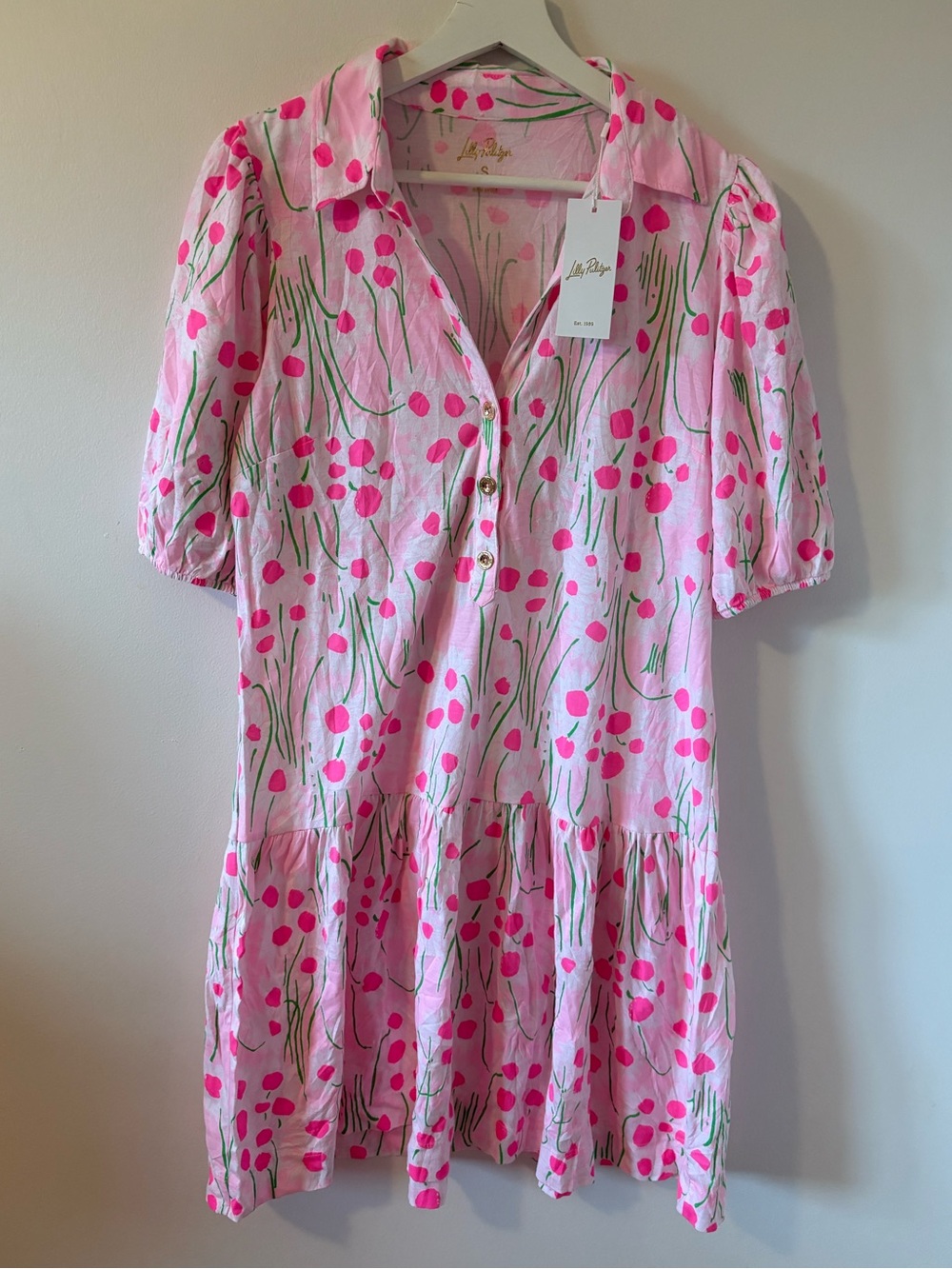 NWT Lilly Pulitzer Bingley Dress Pink Sunny Daisies S